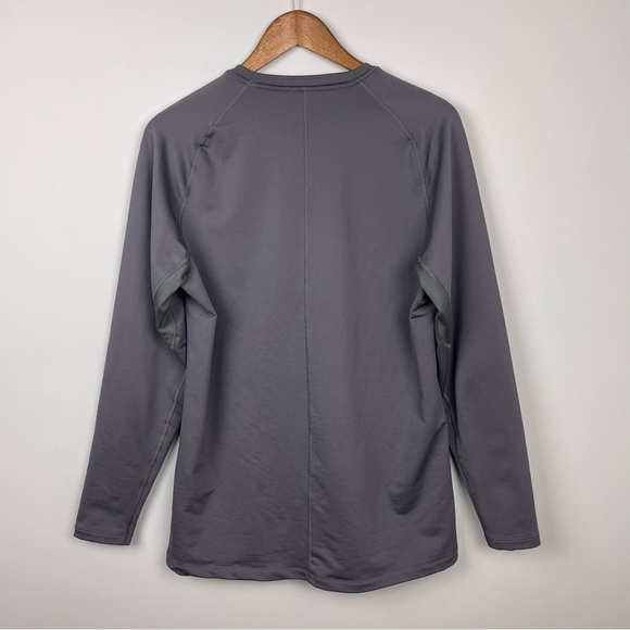 Nike Pro Slim Fit Gray Long Sleeve Crewneck Size L - Picture 7 of 8